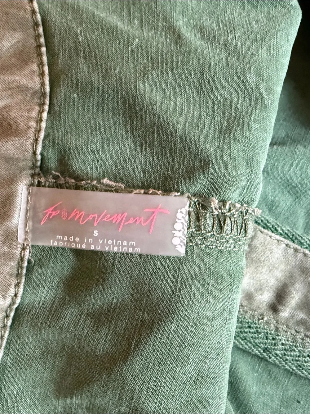 FP Movement Two-Tone Green Cargo Overalls - size small